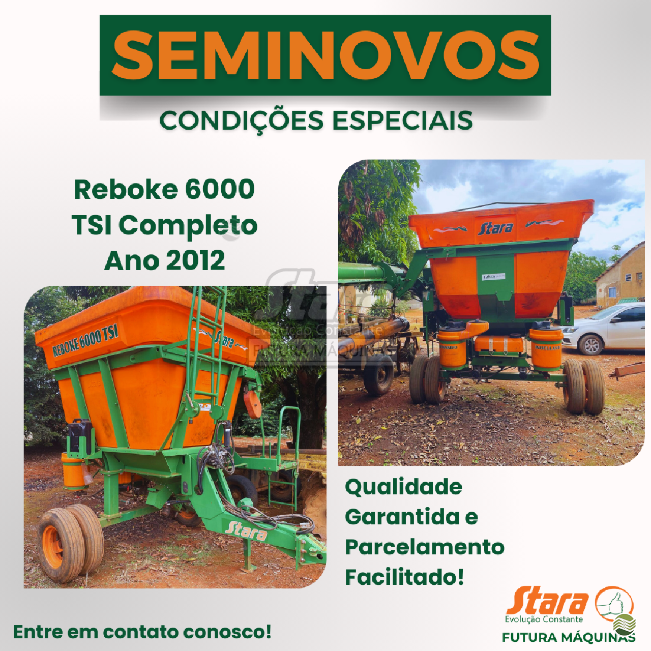 IMPLEMENTOS AGRICOLAS CARRETA AGRÍCOLA PLATAFORMA COLHEITADEIRA Futura Máquinas Agrícolas - Stara PATOS DE MINAS MINAS GERAIS MG